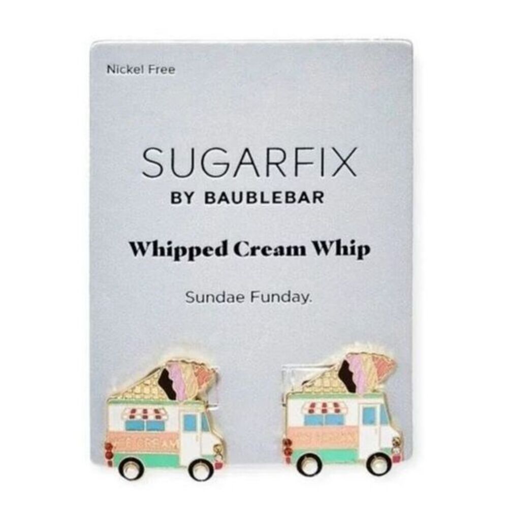 Sugarfix By Baublebar Ice Cream Truck Earrings Whipped Cream Whip